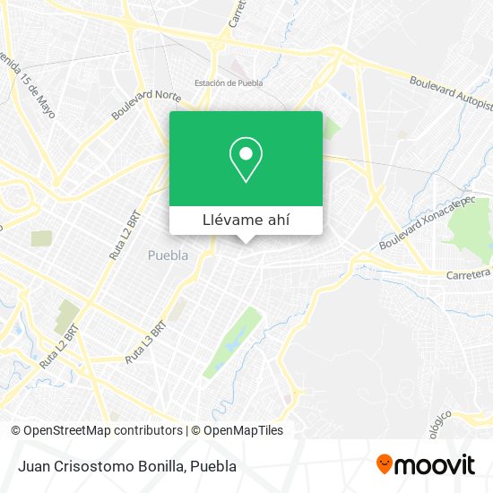 Mapa de Juan Crisostomo Bonilla