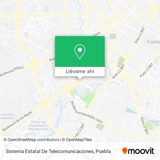 Mapa de Sistema Estatal De Telecomunicaciones