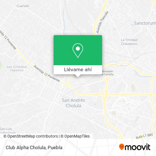 Cómo llegar a Club Alpha Cholula en San Jerónimo Tecuanipan en Autobús?