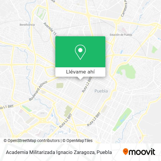 Mapa de Academia Militarizada Ignacio Zaragoza