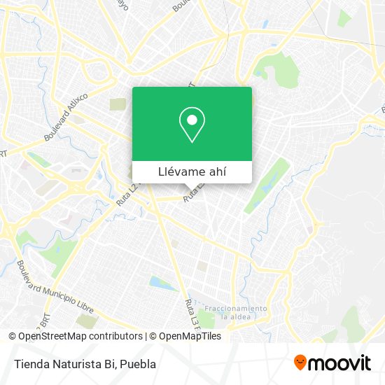 Mapa de Tienda Naturista Bi