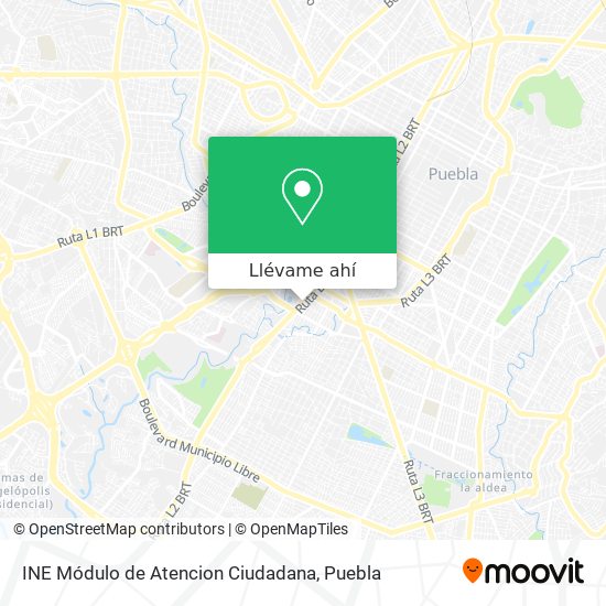 Mapa de INE Módulo de Atencion Ciudadana