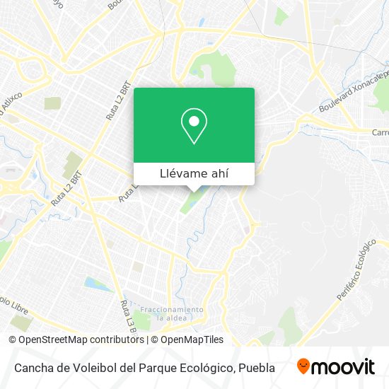 Mapa de Cancha de Voleibol del Parque Ecológico