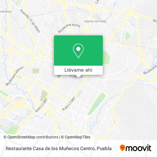 Mapa de Restaurante Casa de los Muñecos Centro