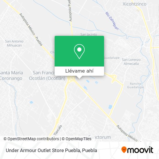 Cómo llegar a Outlet Store Puebla en Juan C. Bonilla en Autobús?