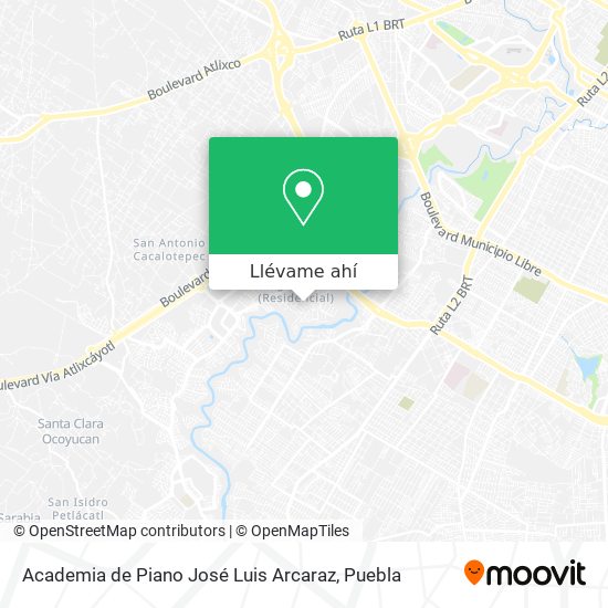 Mapa de Academia de Piano José Luis Arcaraz