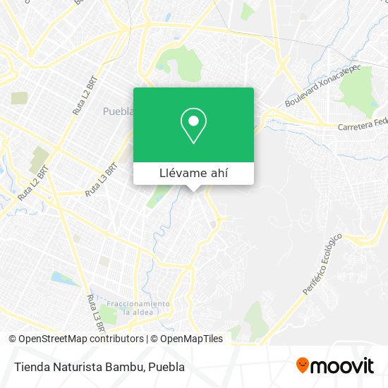 Mapa de Tienda Naturista Bambu