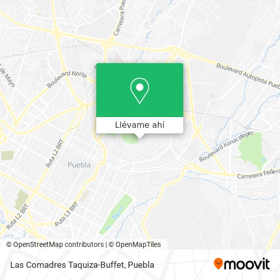 Mapa de Las Comadres Taquiza-Buffet