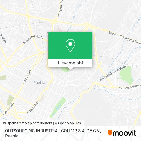 Mapa de OUTSOURCING INDUSTRIAL COLIMP, S.A. DE C.V.