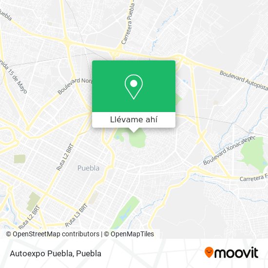Mapa de Autoexpo Puebla