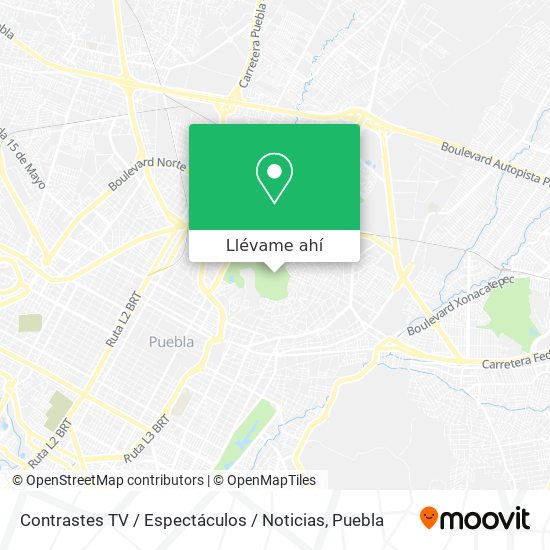 Mapa de Contrastes TV / Espectáculos / Noticias