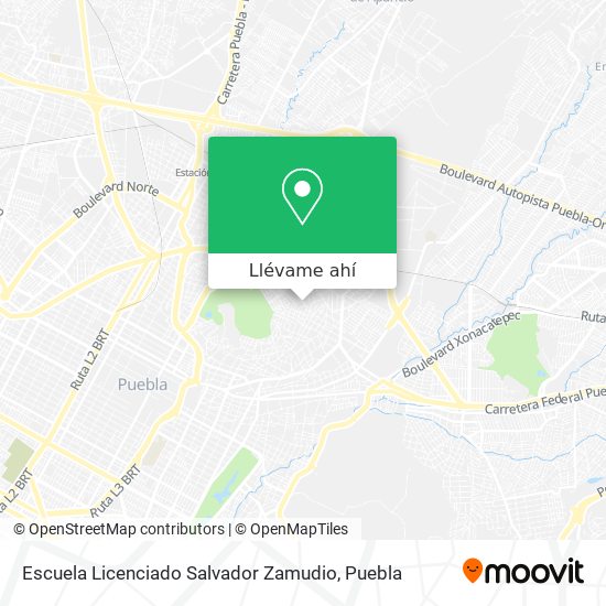 Mapa de Escuela Licenciado Salvador Zamudio