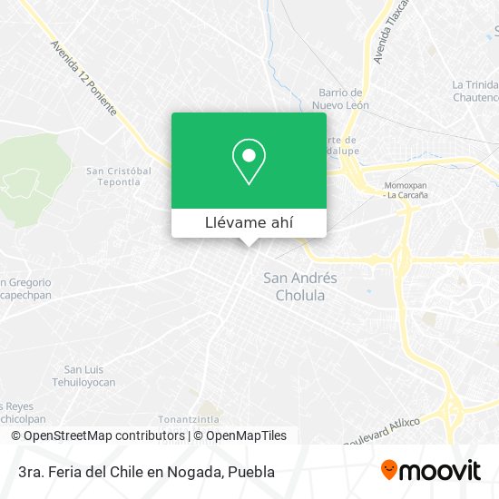 Mapa de 3ra. Feria del Chile en Nogada