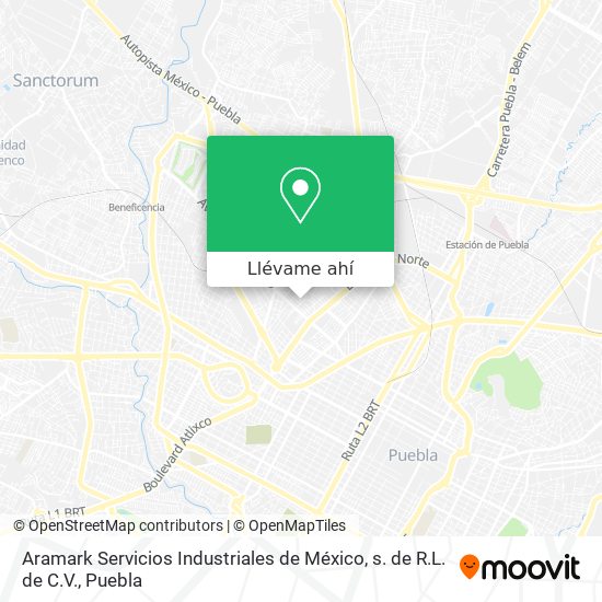 Mapa de Aramark Servicios Industriales de México, s. de R.L. de C.V.