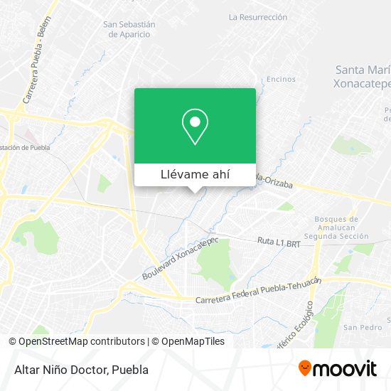 Mapa de Altar Niño Doctor