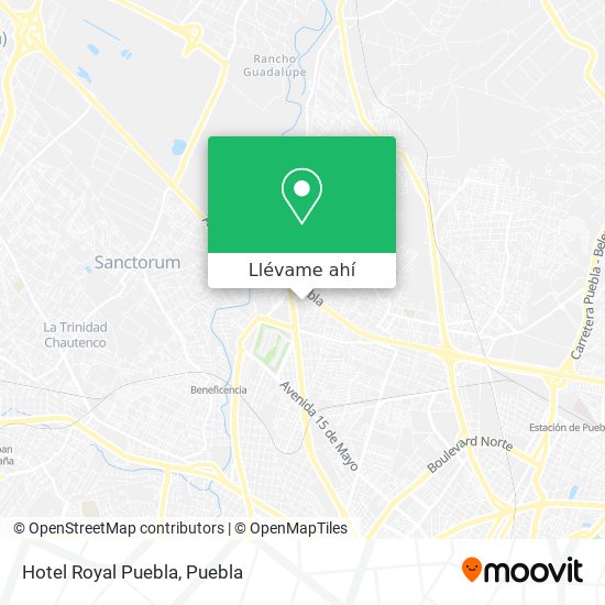 Mapa de Hotel Royal Puebla