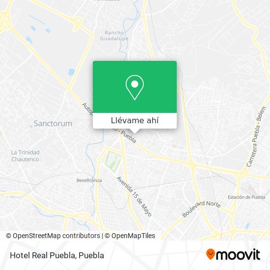 Mapa de Hotel Real Puebla
