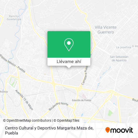 Mapa de Centro Cultural y Deportivo Margarita Maza de