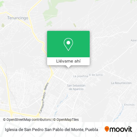 Cómo llegar a Iglesia de San Pedro San Pablo del Monte en Vicente Guerrero  en Autobús?