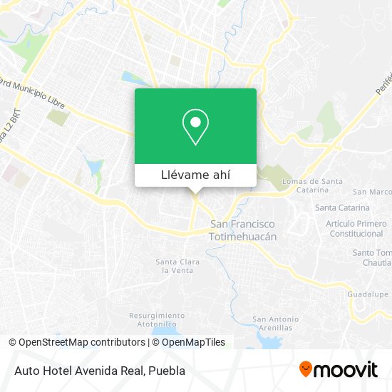 Mapa de Auto Hotel Avenida Real