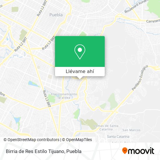 Cómo llegar a Birria de Res Estilo Tijuano en Puebla en Autobús?