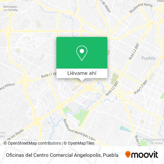 Mapa de Oficinas del Centro Comercial Angelopolis