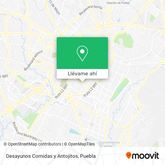 Cómo llegar a Desayunos Comidas y Antojitos en San Andrés Cholula en  Autobús?