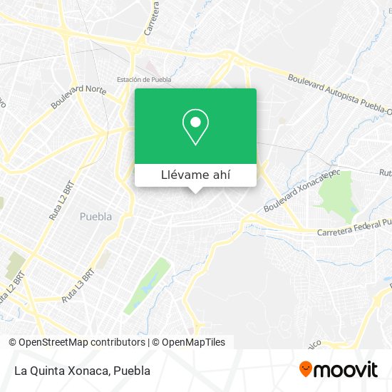 Mapa de La Quinta Xonaca