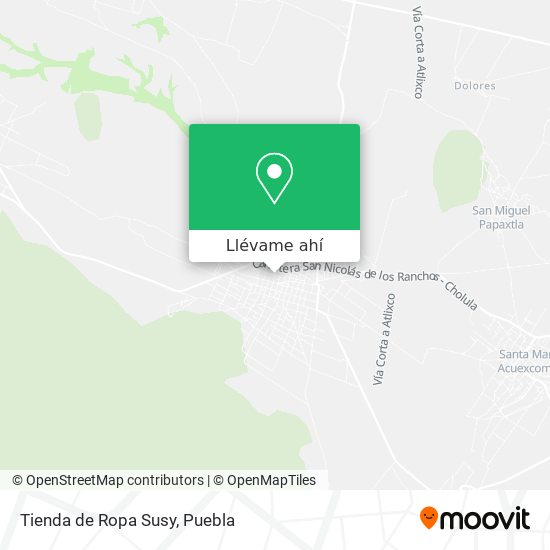 Cómo llegar a Tienda de Ropa Susy en San Nicolás De Los Ranchos en Autobús?