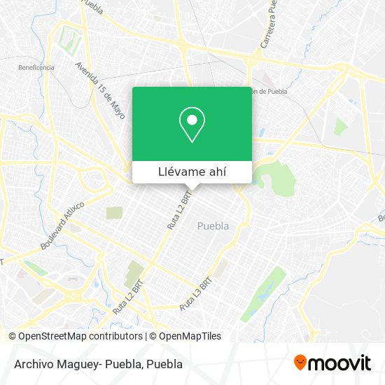 Mapa de Archivo Maguey- Puebla