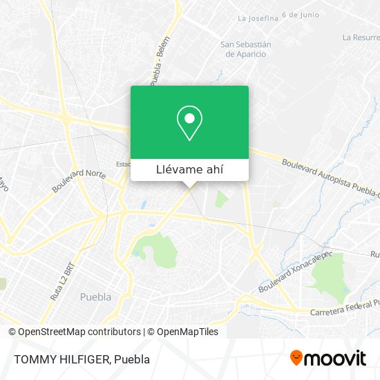 llegar a TOMMY HILFIGER en Puebla en Autobús?