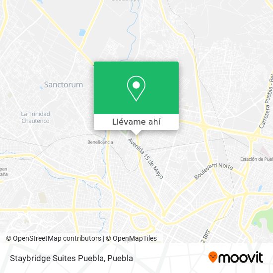 Mapa de Staybridge Suites Puebla