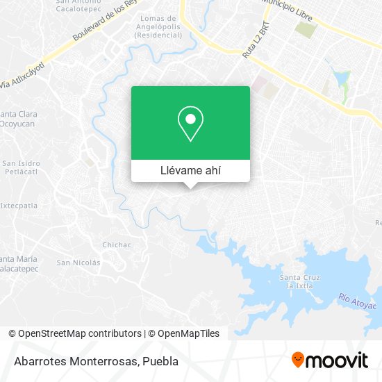 Mapa de Abarrotes Monterrosas