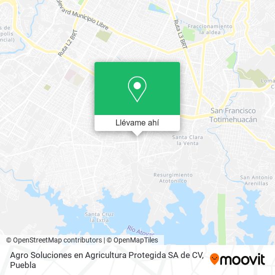 Mapa de Agro Soluciones en Agricultura Protegida SA de CV
