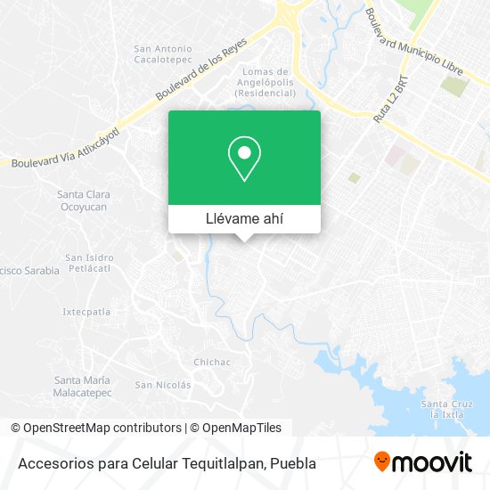 Mapa de Accesorios para Celular Tequitlalpan
