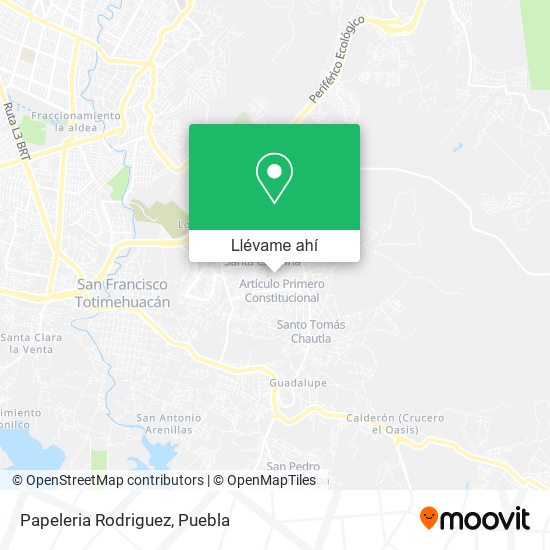 Mapa de Papeleria Rodriguez