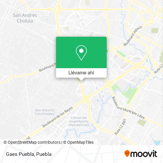 Mapa de Gaes Puebla