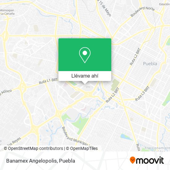 Mapa de Banamex Angelopolis