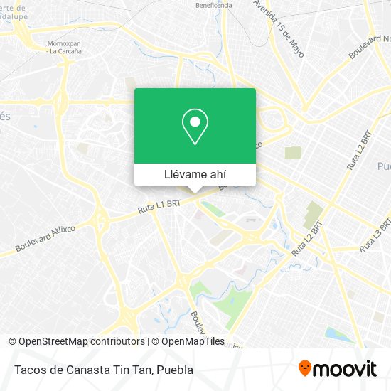 Mapa de Tacos de Canasta Tin Tan