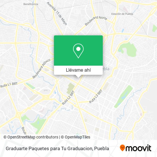 Mapa de Graduarte Paquetes para Tu Graduacion