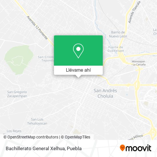 Mapa de Bachillerato General Xelhua