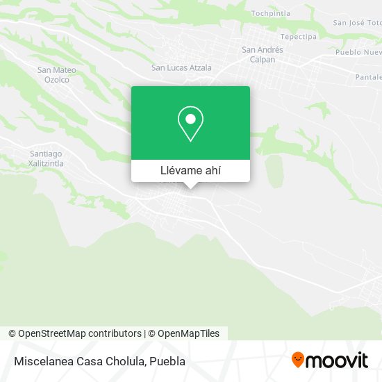 Mapa de Miscelanea Casa Cholula