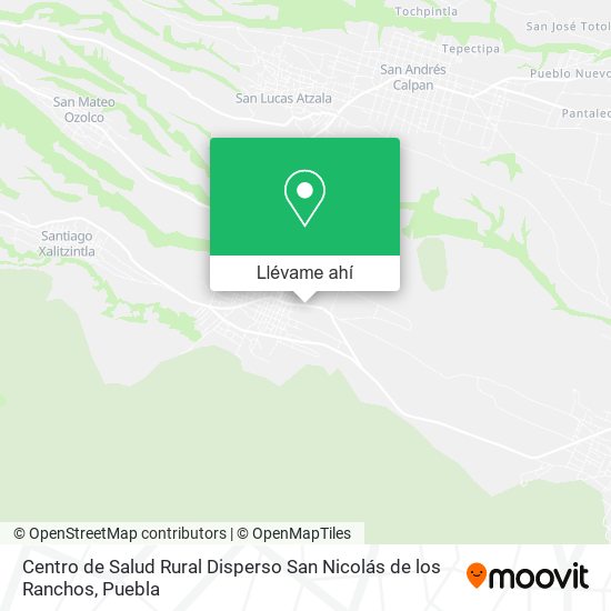 Mapa de Centro de Salud Rural Disperso San Nicolás de los Ranchos