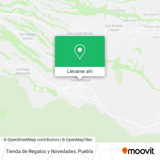 Mapa de Tienda de Regalos y Novedades