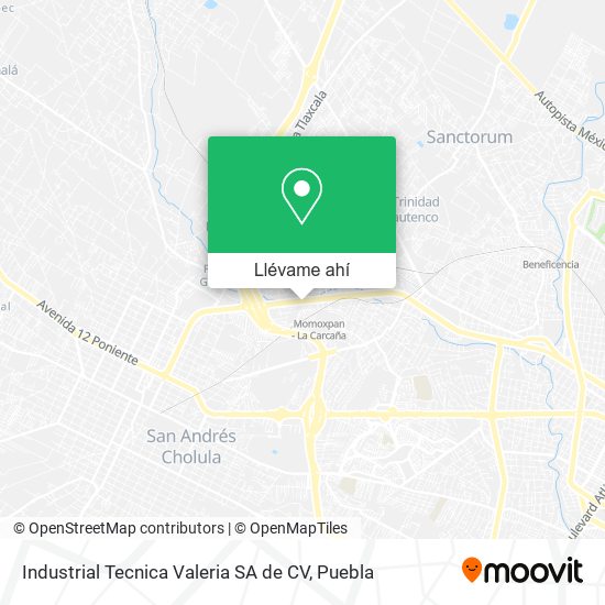 Mapa de Industrial Tecnica Valeria SA de CV