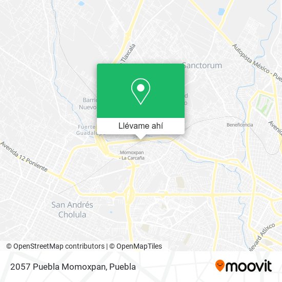 Mapa de 2057 Puebla Momoxpan