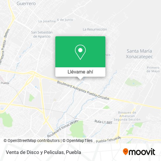 Mapa de Venta de Disco y Peliculas