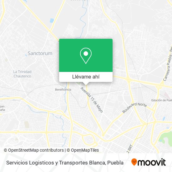 Mapa de Servicios Logisticos y Transportes Blanca