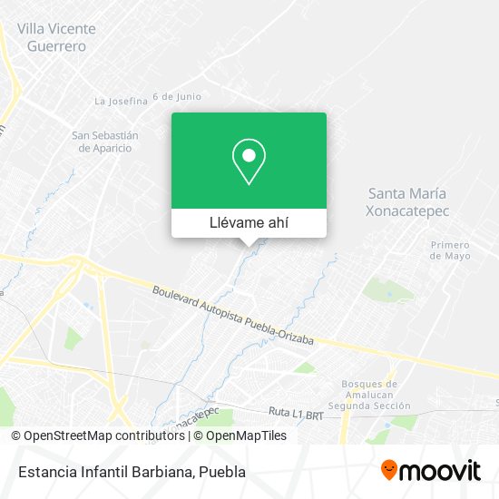 Mapa de Estancia Infantil Barbiana