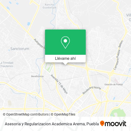 Mapa de Asesoria y Regularizacion Academica Arema